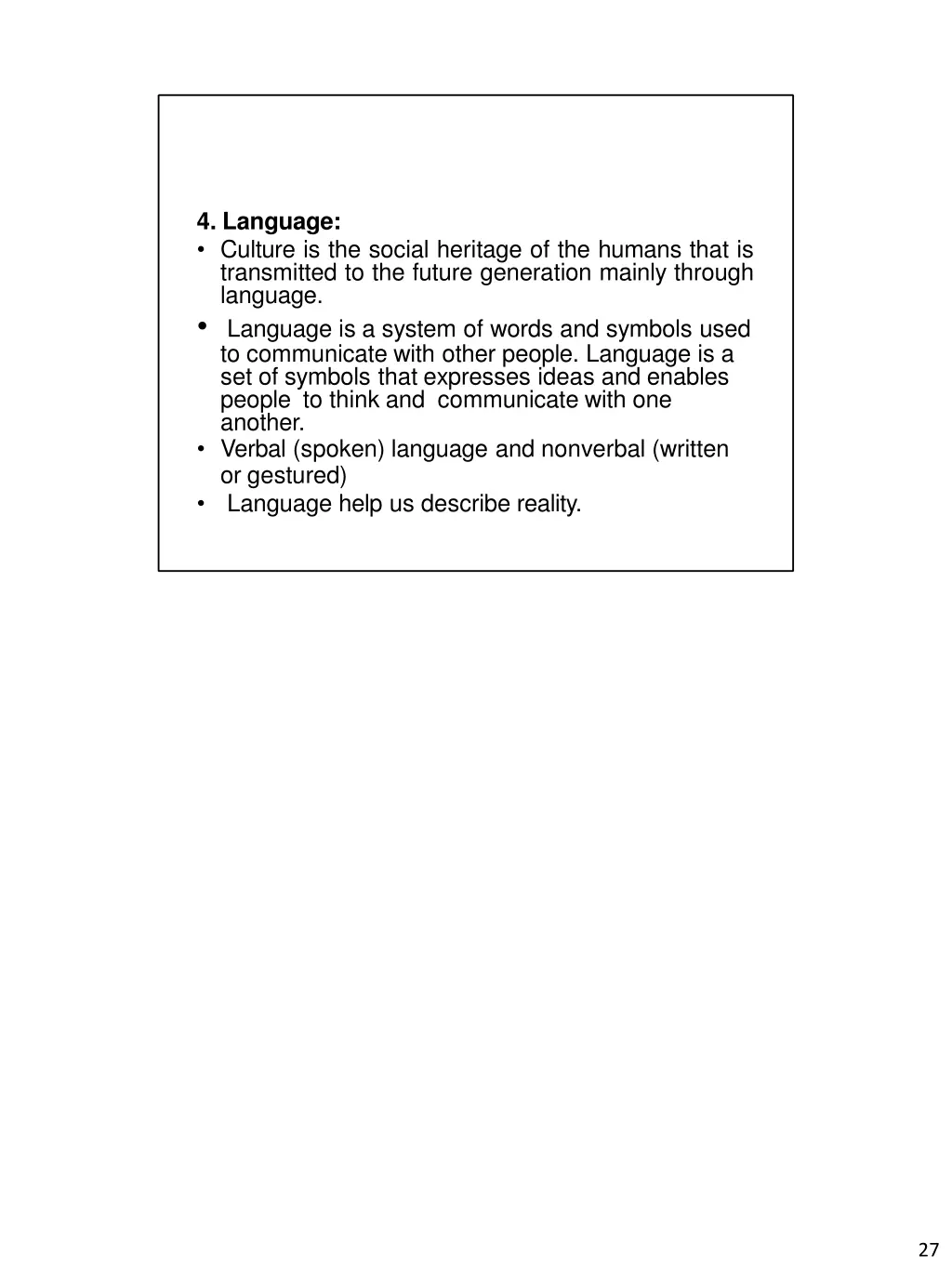 4 language culture is the social heritage