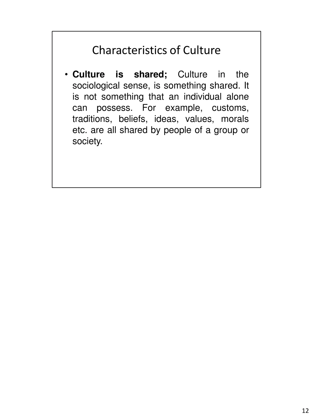 characteristicsof culture 1