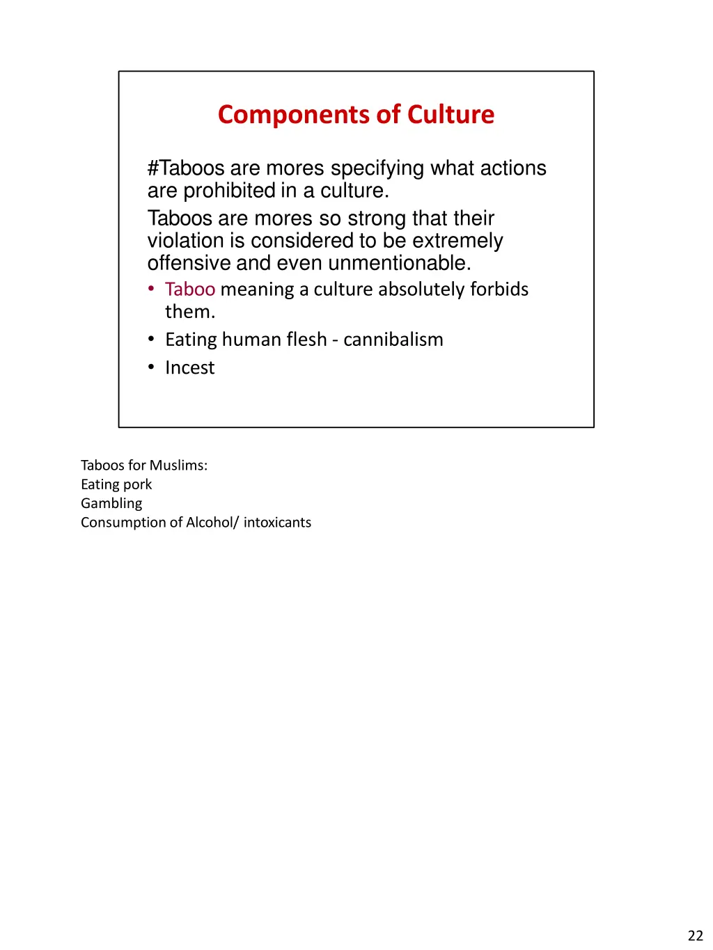 components of culture 6
