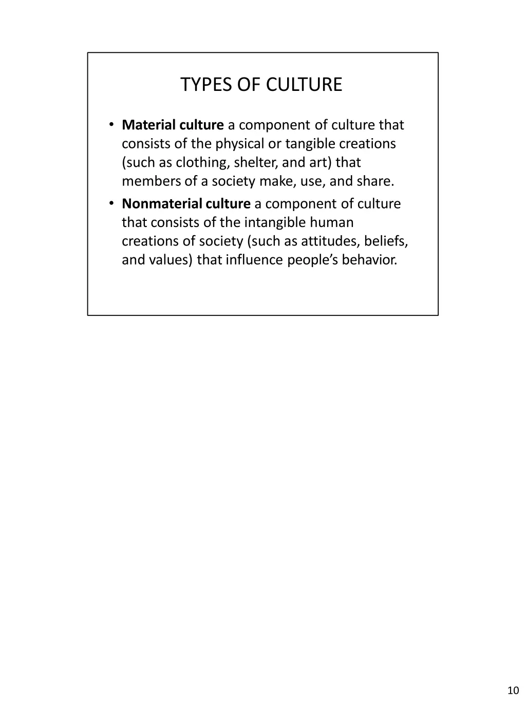 types of culture