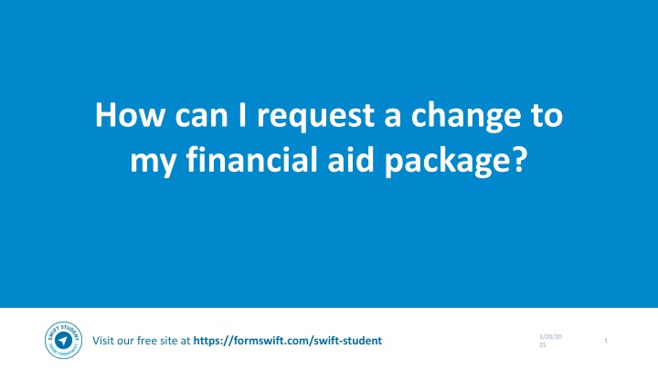 how can i request a change to my financial
