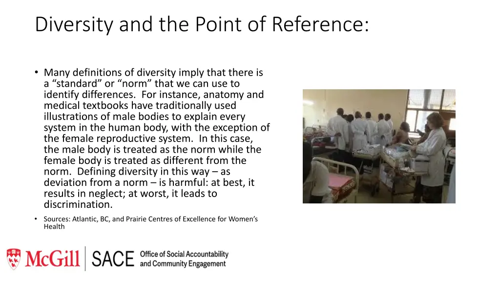 diversity and the point of reference