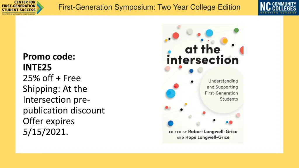 first generation symposium two year college 4