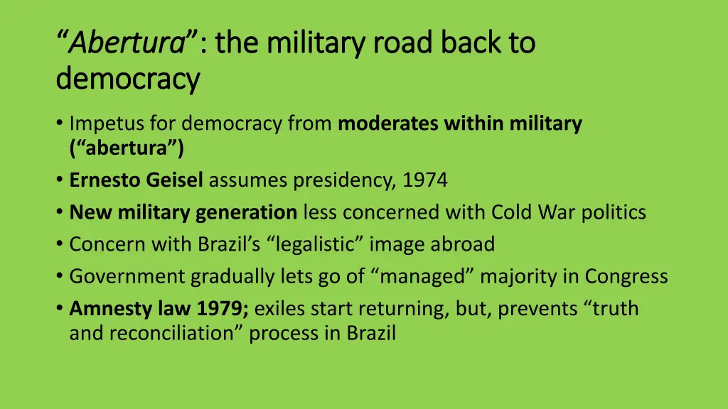 abertura abertura the military road back