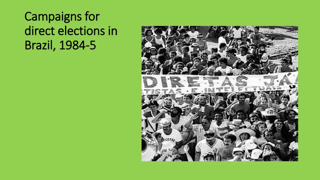 campaigns for campaigns for direct elections