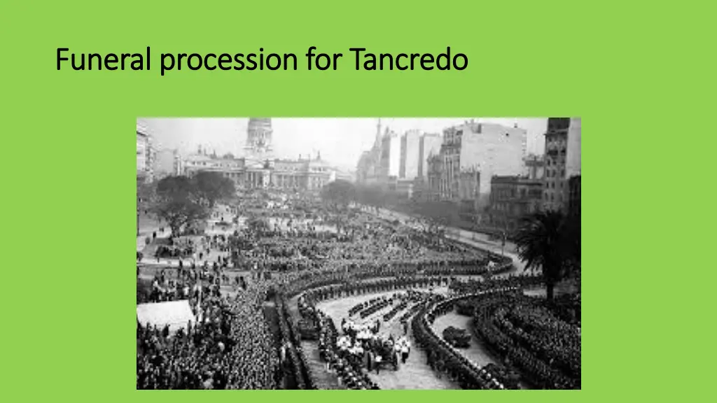 funeral procession for tancredo funeral