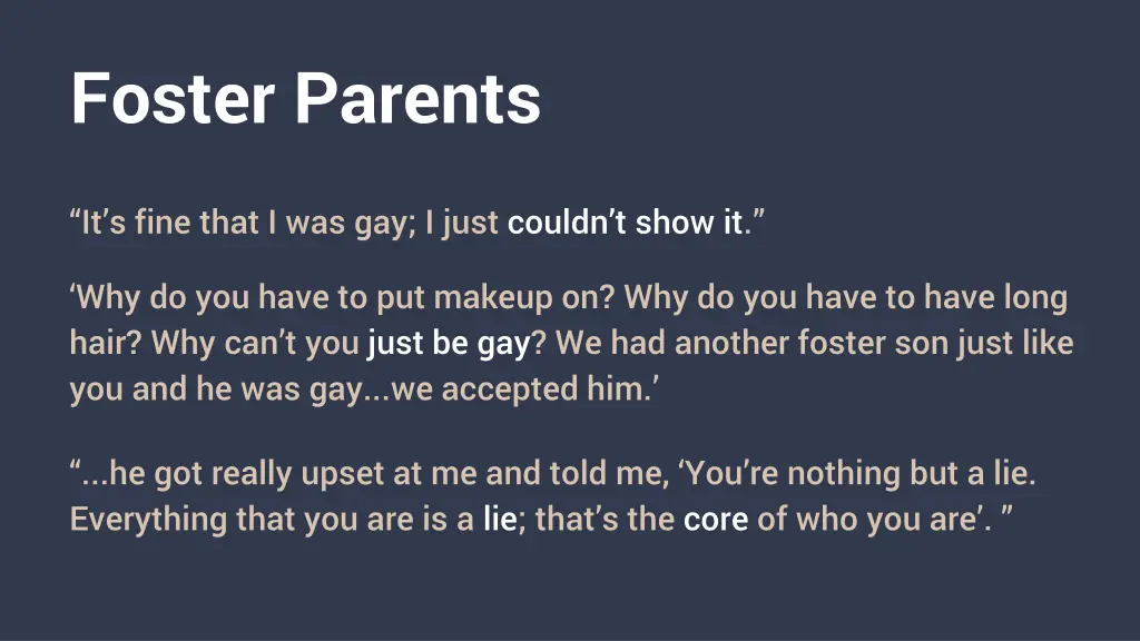 foster parents