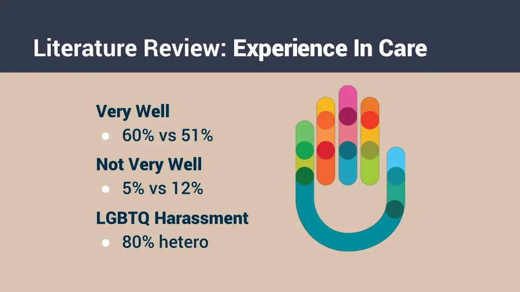 literature review experience in care