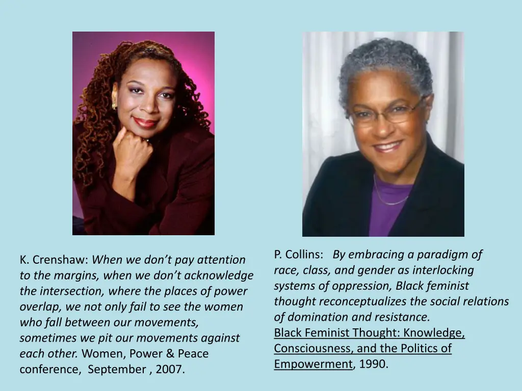 p collins by embracing a paradigm of race class
