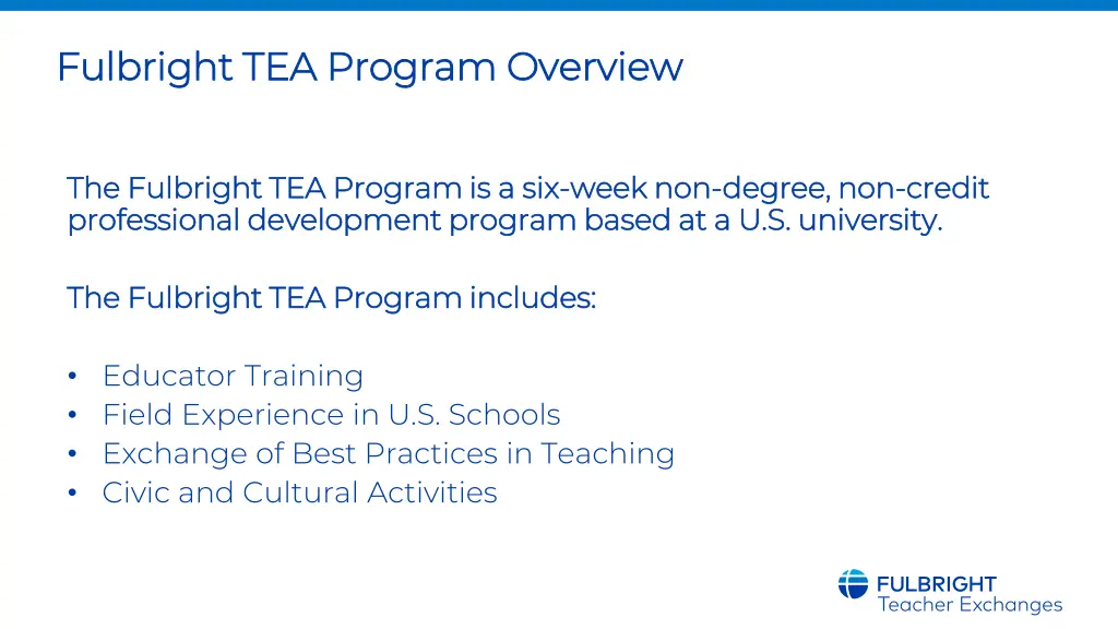 fulbright tea program overview fulbright