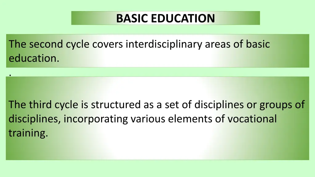 basic education 1