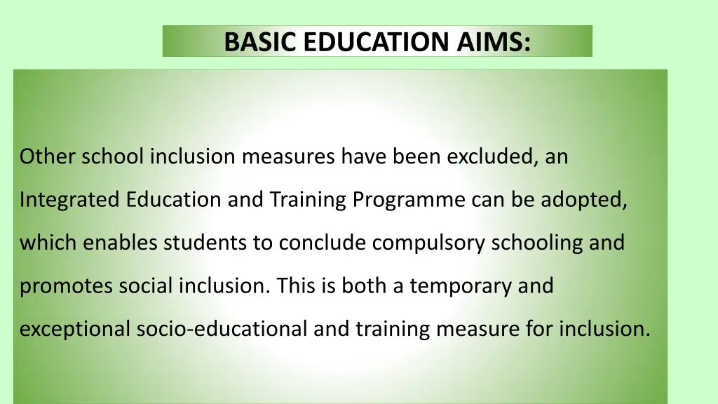 basic education aims 3