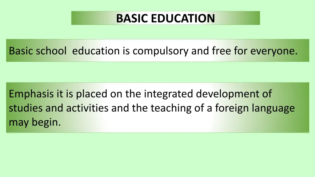 basic education