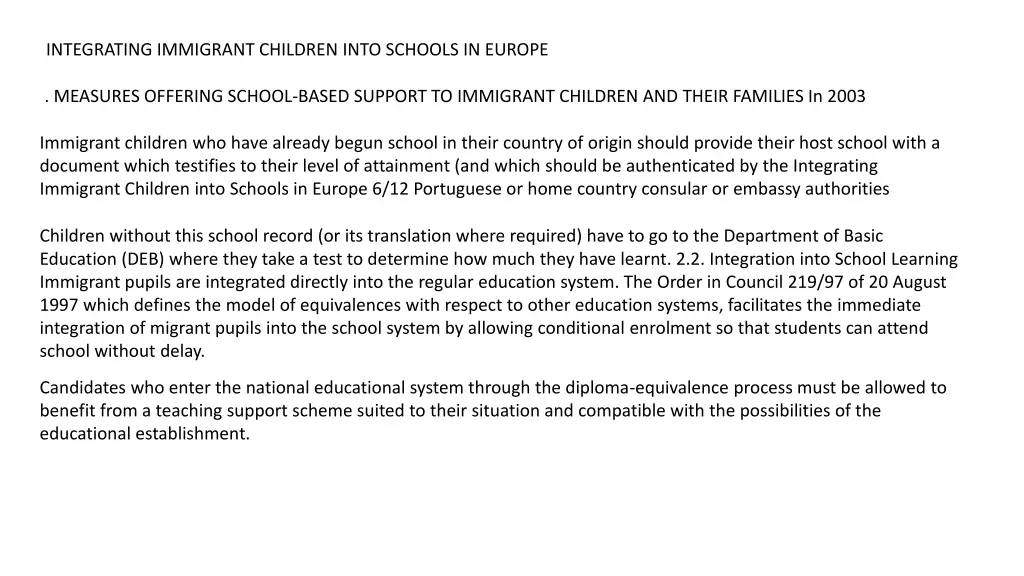 integrating immigrant children into schools 1