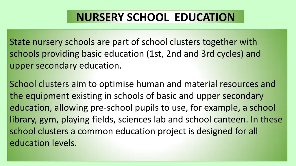 nursery school education 1