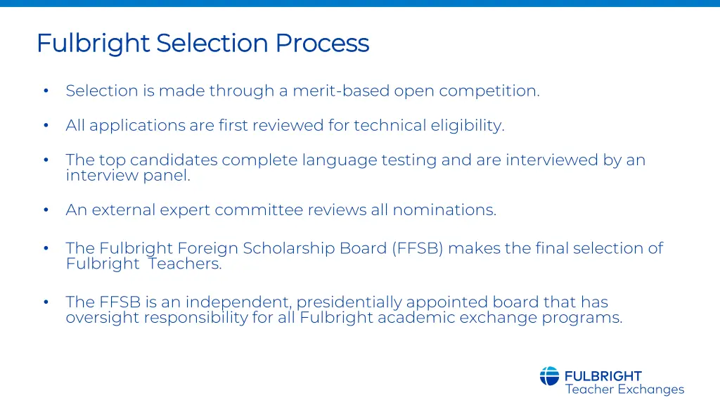 fulbright selection process fulbright selection