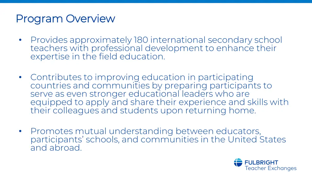 program overview program overview 1
