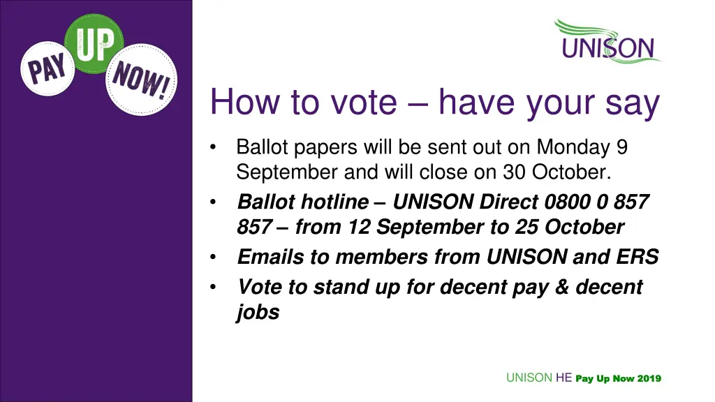how to vote have your say