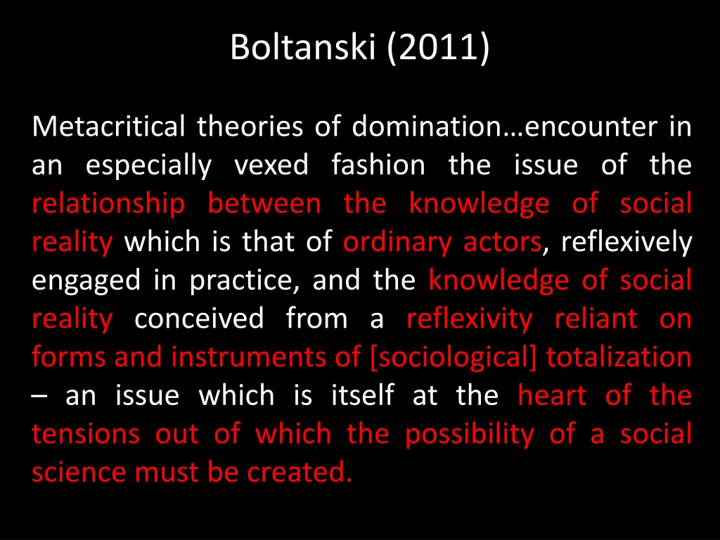 boltanski 2011