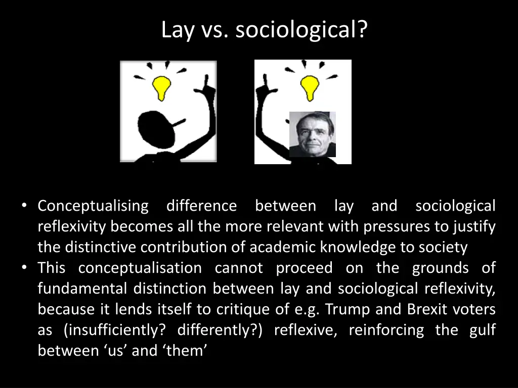 lay vs sociological