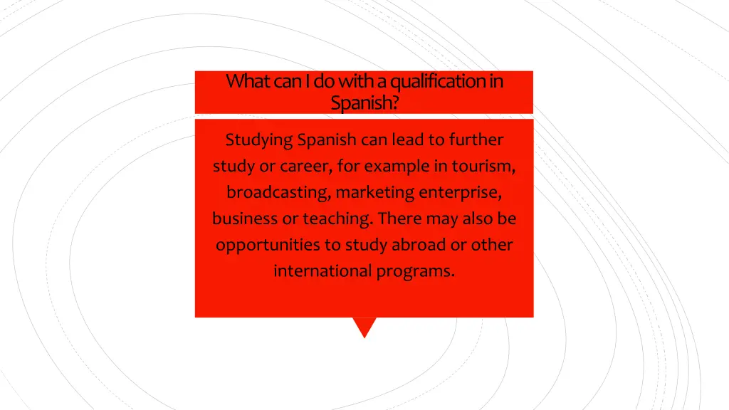 what can i do with a qualification in spanish