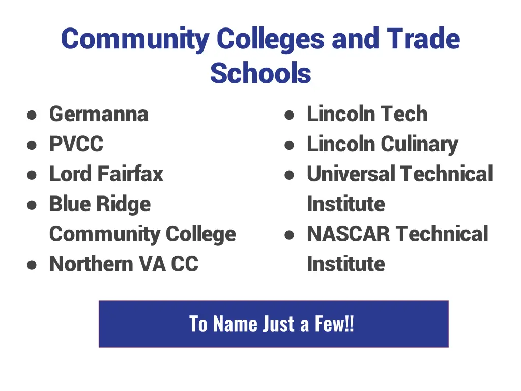community colleges and trade schools germanna