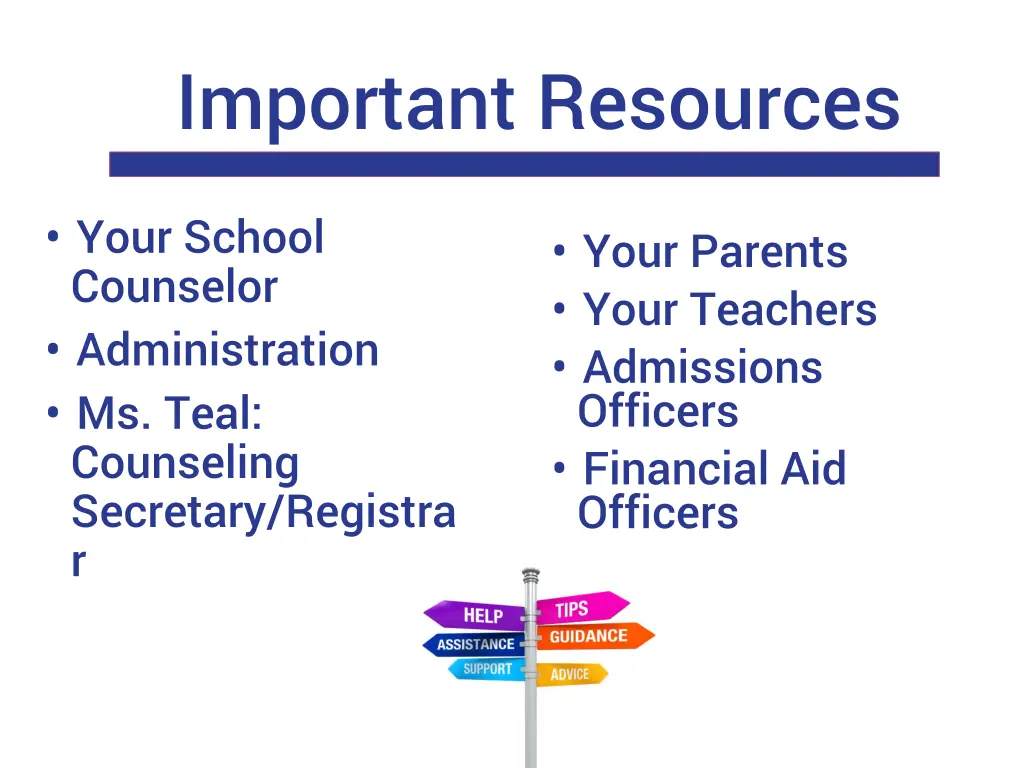 important resources