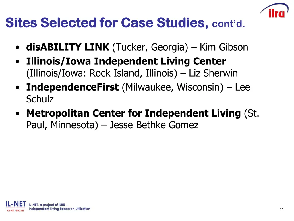 sites selected for case sites selected for case 1