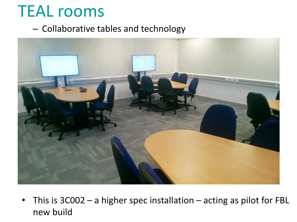 teal rooms collaborative tables and technology 1