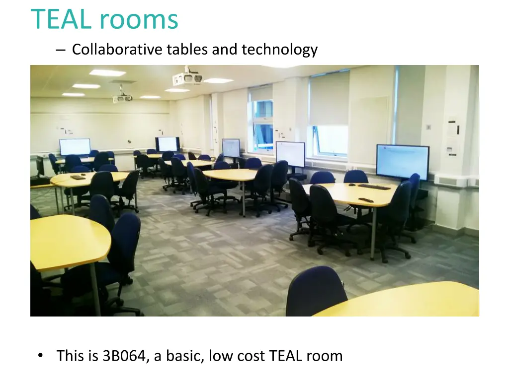 teal rooms collaborative tables and technology