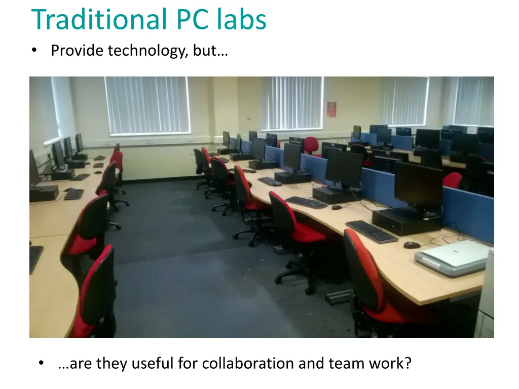 traditional pc labs provide technology but