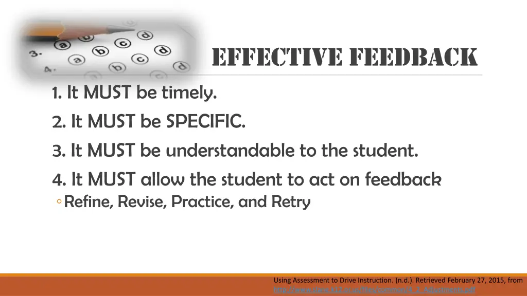 effective feedback