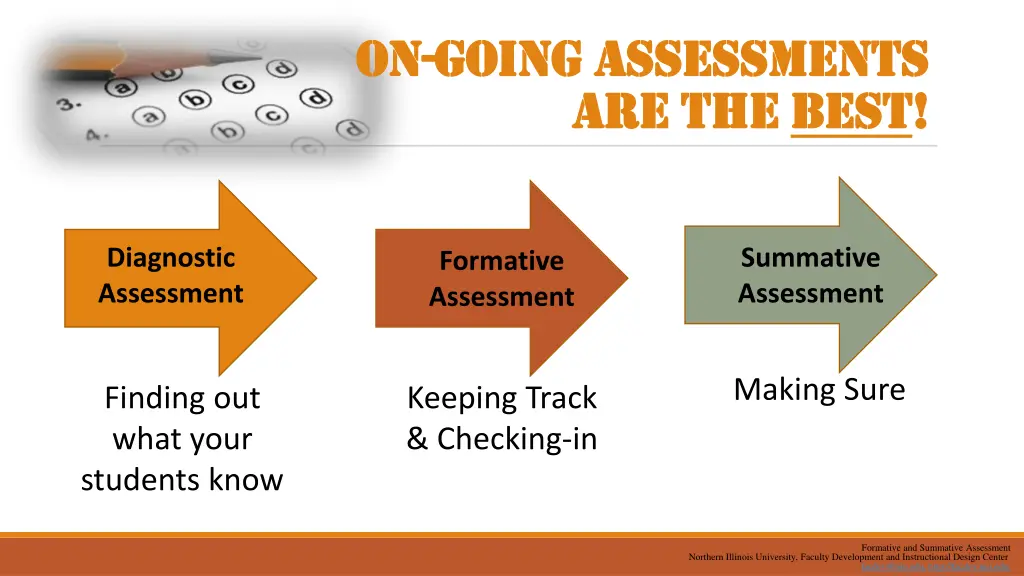 on on going assessments going assessments