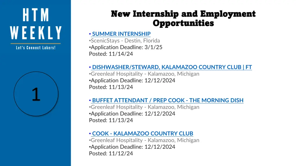 new internship and employment new internship