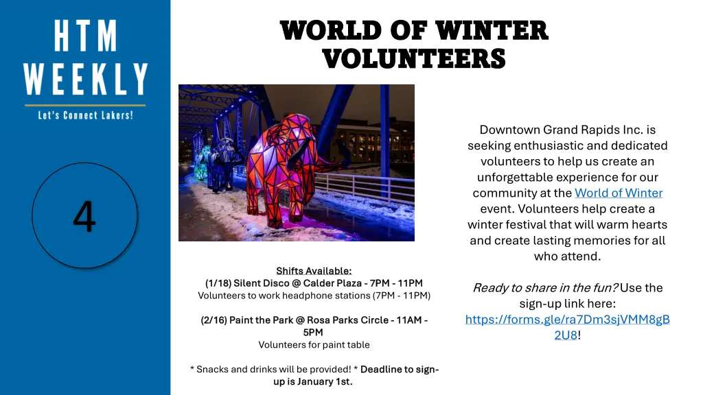 world of winter world of winter volunteers