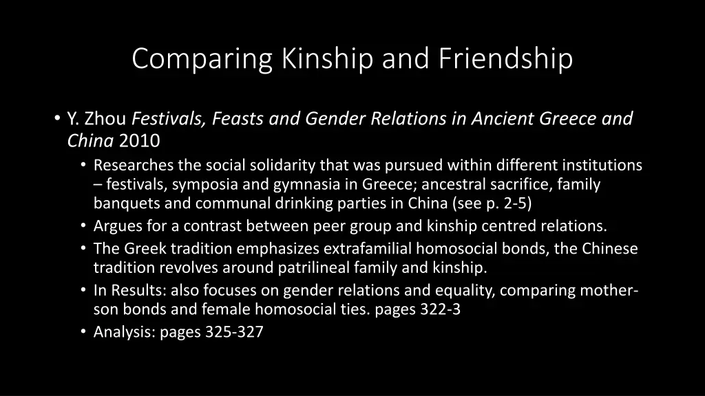 comparing kinship and friendship