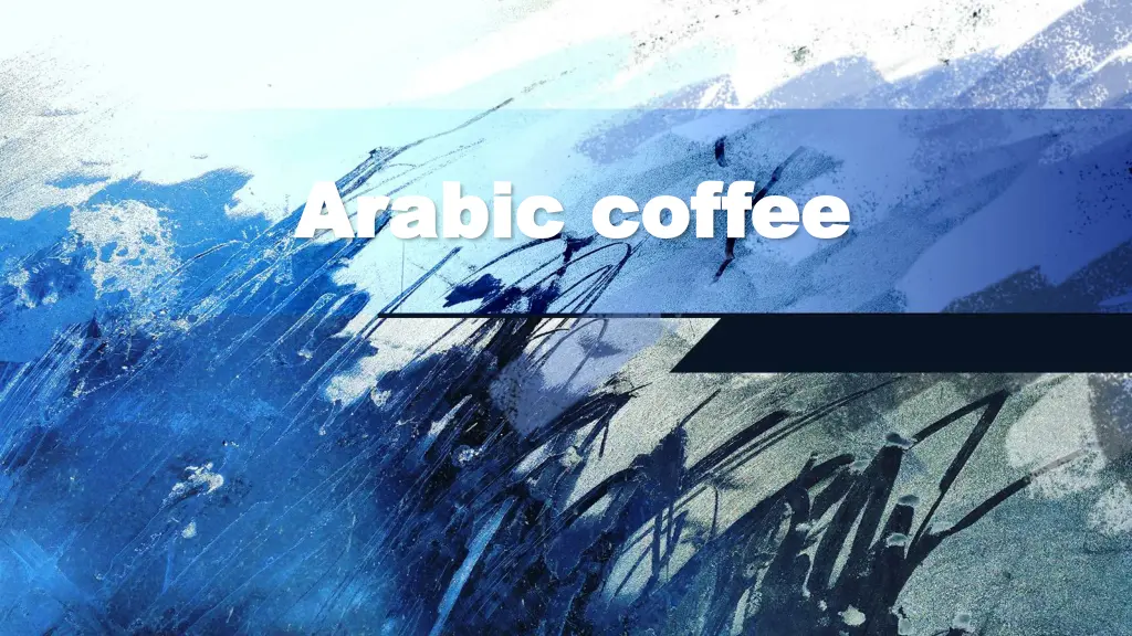 arabic coffee arabic coffee