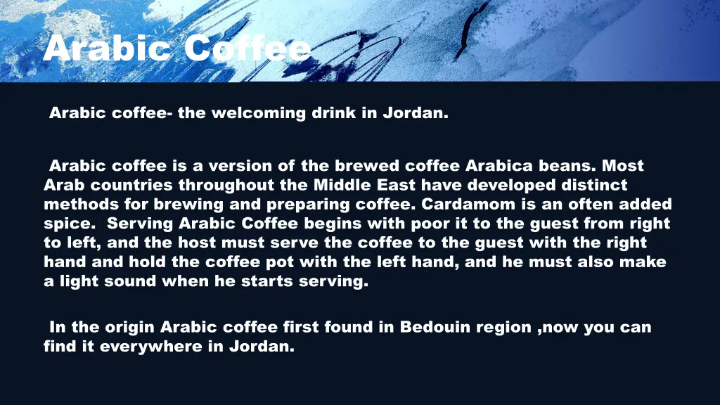arabic coffee