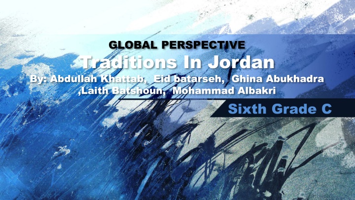 global perspective traditions in jordan