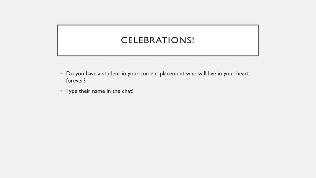 celebrations