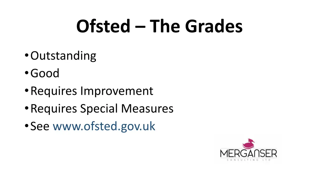 ofsted the grades