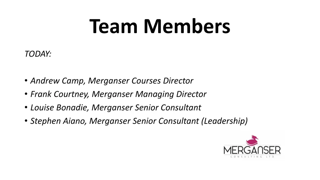 team members