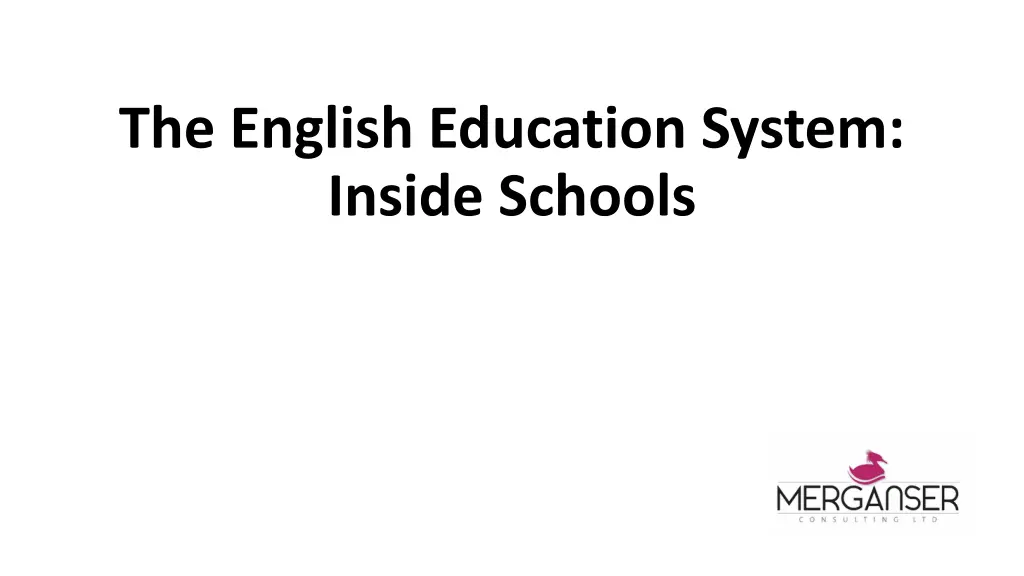the english education system inside schools