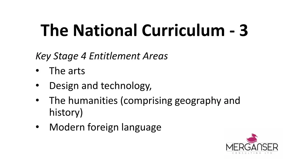 the national curriculum 3