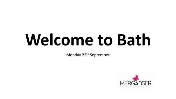 welcome to bath