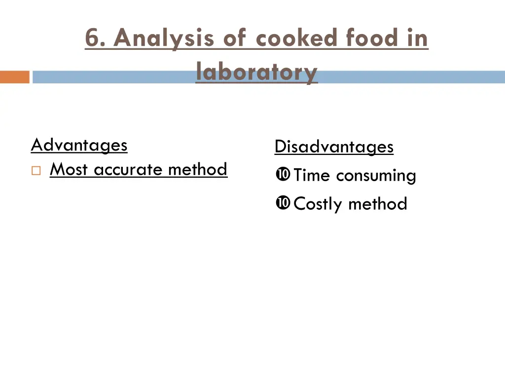6 analysis of cooked food in laboratory