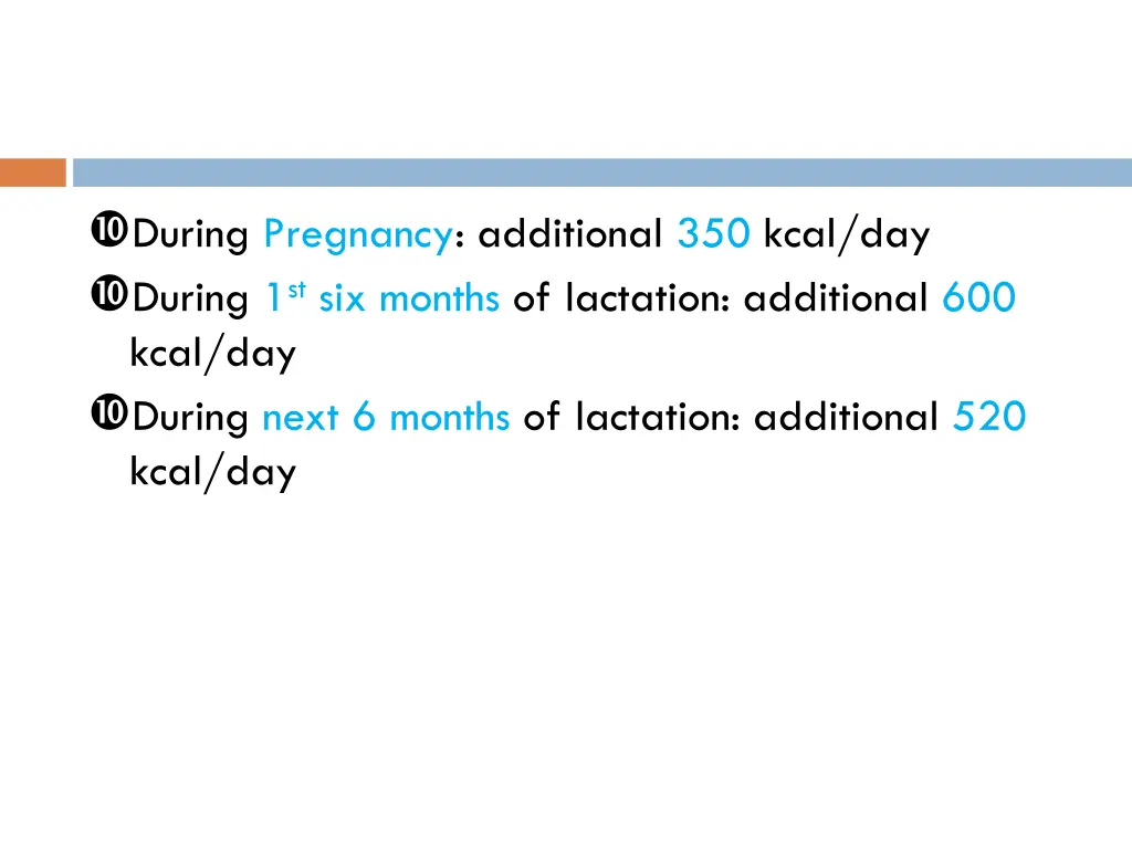 during pregnancy additional 350 kcal day during