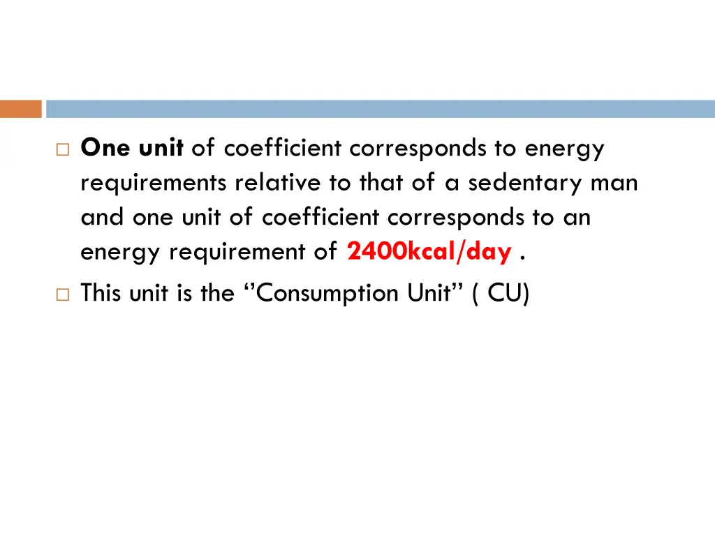 one unit of coefficient corresponds to energy