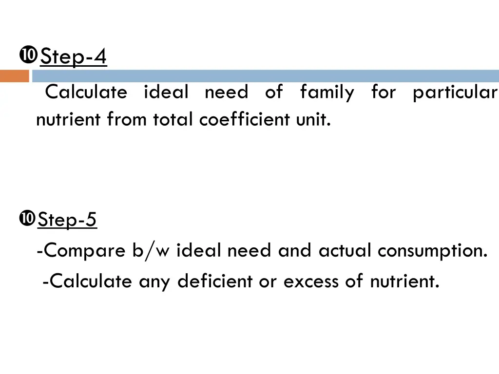 step 4 calculate ideal need of family