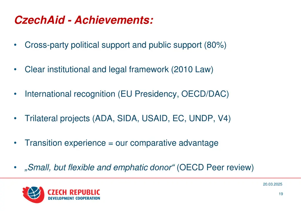 czechaid achievements